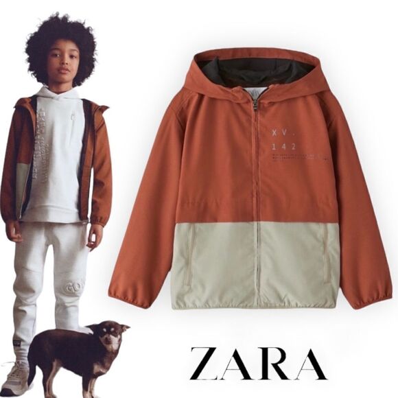 Zara Other - ZARA Kids | Brown | LIGHTWEIGHT COLORBLOCK RIPSTOP SPORTY JACKET